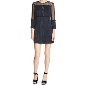 Maje Ritzy Pleated Mini Cocktail Dress